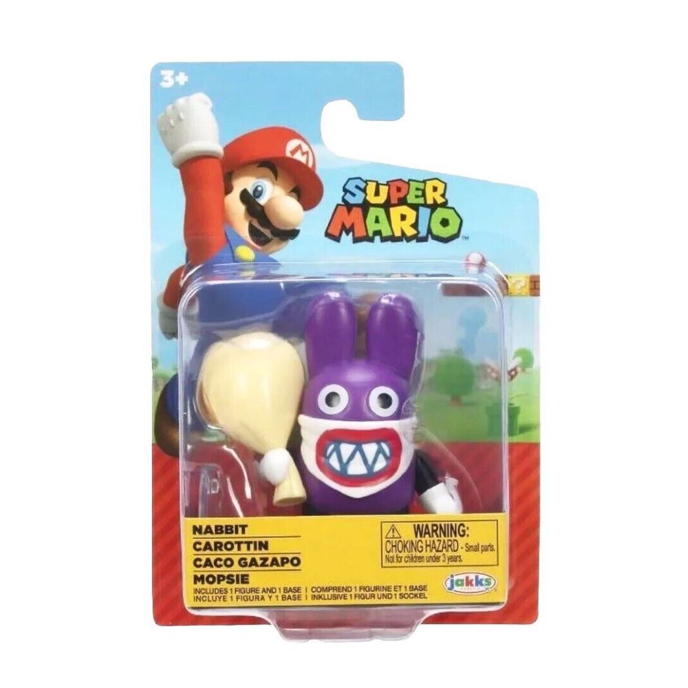 Super Mario Nabbit  2.5" Action Figure Collectible Jakks‎ Nintendo 3+ NIB